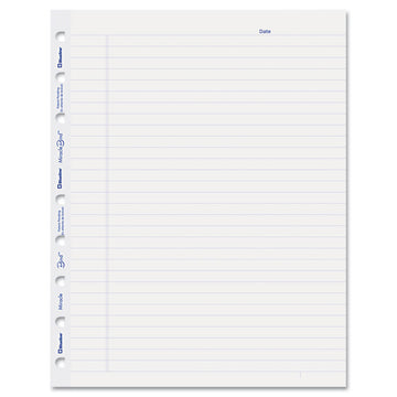 Ruled Paper Refill Sheets for all MiracleBind Notebooks and Planners, 9.25 x 7.25, White/Blue Sheets, Undated, 50/Pack