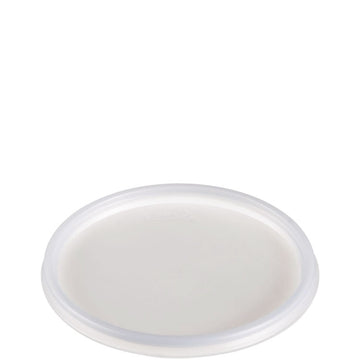 Non-Vented Cup Lids, Fits 5 oz to 16 oz Food Containers/30 oz to 32 oz Hot Cups, Plastic, Translucent, 100/Pack, 10 Packs/CT