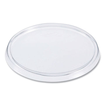 Non-Vented Cup Lids, Fits 10 oz to 14 oz Hot Cups/6 oz to 8 oz Food Containers/6 oz Bowls; Plastic, Clear, 1,000/Carton