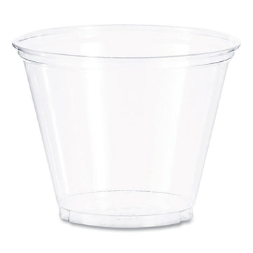 Ultra Clear PET Cups, Squat, 9 oz, Plastic, 50/Bag, 20 Bags/Carton