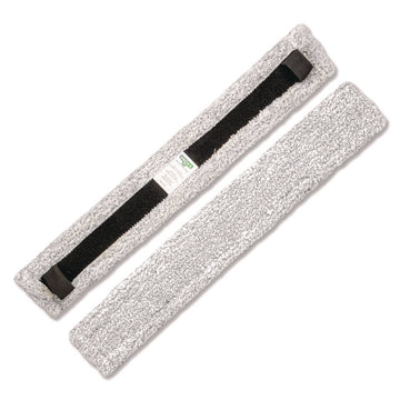 VisaVersa Pro Microfiber Replacement Pad, 14", Light Gray, 10/Carton