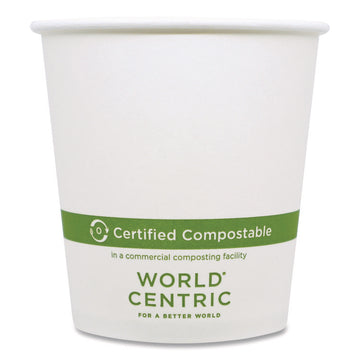 Paper Hot Cups, 10 oz, White, 1,000/Carton