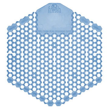 Wave 3D Urinal Deodorizer, Cotton Blossom Scent, Blue, 10/Box, 6 Boxes/Carton