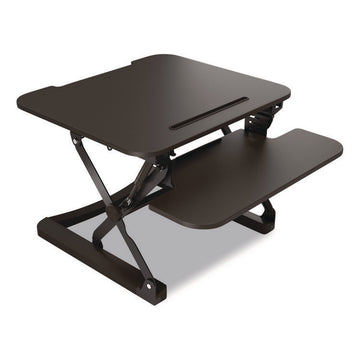 FlexFit Manual Adjustable Desk Converter, 26.7 x 30.8 x 5.9 to 19.6, Black