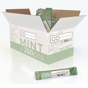 Individual Mouthwash Packets, Mint Flavor, 0.37 oz Packet, 250/Box