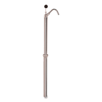 Bottle Pump, 22 oz Output, Steel, 42.5" Tall, Chrome