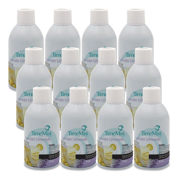Premium Metered Air Freshener Refill, Lavender Lemonade, 7.1 oz Aerosol Spray, 12/Carton