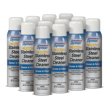 Stainless Steel Cleaner, 16 oz Aerosol Spray, 12/Carton