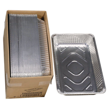 Aluminum Steam Table Pan, Full-Size Deep Heavy Duty, 3.37" Deep, 19.6 x 11.6, 40/Carton