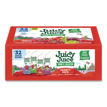 Juice Box Variety Pack, Assorted Flavors, 6.75 oz Box, 32/Carton