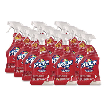 Triple Oxi Advanced Trigger Carpet Cleaner, Fresh Linen Scent, 22 oz Spray Bottle, 12/Carton