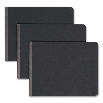 Prong Fastener Premium Pressboard Report Cover, Two-Piece Prong Fastener, 2" Capacity, 8.5 x 11, Black/Black