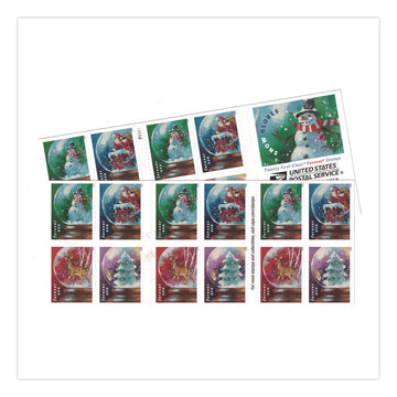 First-Class Forever Stamps, Holiday, 20/Book