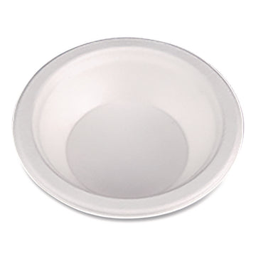 ChampWare Molded Fiber Tableware, Bowl, 12 oz, White, 125/Sleeve, 8 Sleeves/Carton