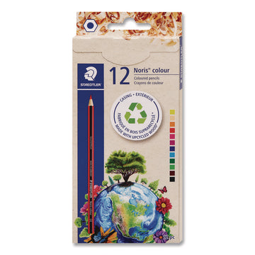 Colored Pencils, Assorted Lead and Barrel Colors, 12/Pack