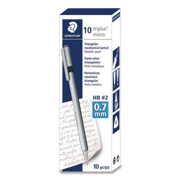 Mechanical Pencils, 0.7 mm, HB (#2), Black Lead, Anthracite Barrel, 10/Box