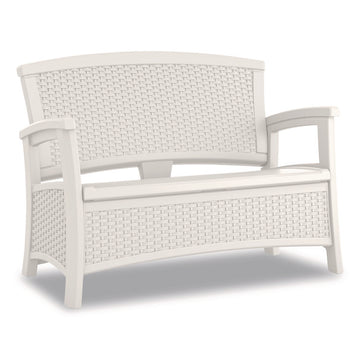Elements Loveseat with Storage, 47" x 29.75" x 35.5", Ice Cube