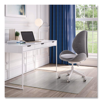 OceanMat Hard Floor Chair Mat for Hard Floors, Rectangular, Straight Edges, 46" x 60", Clear