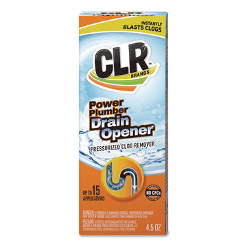 Power Plumber Drain Opener, 4.5 oz Aerosol Spray, 6/Carton