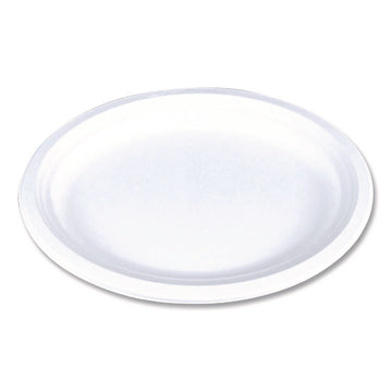 ChampWare Molded Fiber Tableware, Molded Fiber Platter, 12.5" dia, White, 125 Plates/Sleeve, 4 Sleeves/Carton