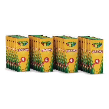 Classic Color Cello Pack Party Favor Crayons, Regular Size, 0.31" x 3.63", 4 Assorted Colors, 4/Pack, 360 Packs/Carton