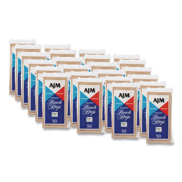 Standard Paper Lunch Bags, 5.13" x 3.13" x 10.38", Natural Kraft, 1,200/Carton