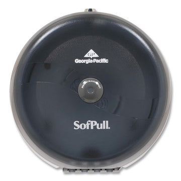 SofPull High-Capacity Center-Pull Bathroom Tissue Dispenser, 10.5 x 6.75 x 10.5, Smoke