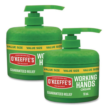 O'Keeffe's Working Hands Hand Cream Pump - Cream - For Dry Skin - Applicable on Hand - Skin - Moisturising, Non-greasy, Unscented - 1 Each