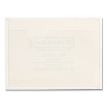 Self-Adhesive Poly Pockets, Top Load, 4.06 x 3, Clear, 100/Box
