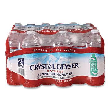 Alpine Spring Water, 16.9 oz Bottle, 24/Carton