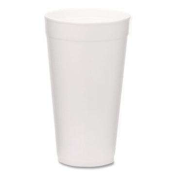 Foam Drink Cups, 20 oz, White, 500/Carton