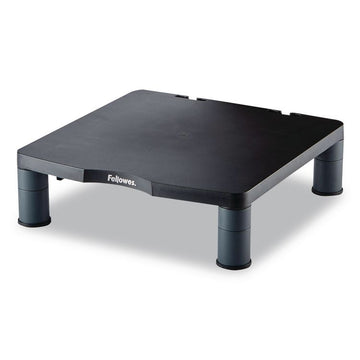 Standard Monitor Riser, 13.38" x 13.63" x 2" to 4", Graphite, Supports 60 lbs