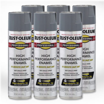 Professional Spray Paint, Gloss Dark Machine Gray, 15 oz Aerosol Can, 6/Carton