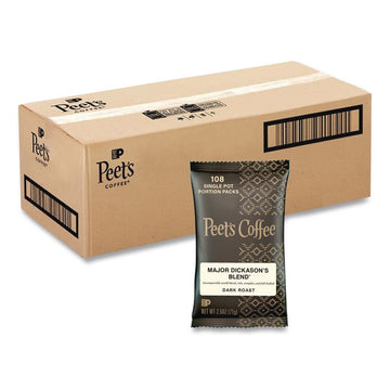 Coffee Portion Packs, Major Dickason's Blend, 2.5 oz Frack Pack, 18/Box