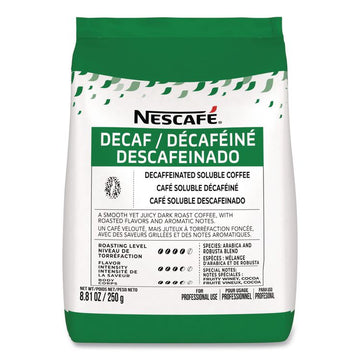 Bulk Decaf Ground Coffee, Arabica, 8.81 oz Bag, 4/Carton