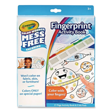 Color Wonder Mess Free Coloring Fingerprint Activity Book, Ages 3 and Up, 27 Pages