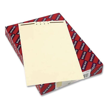Fastener File Backs, 1 Fastener: 2" Capacity, Legal Size, Manila, 100/Box