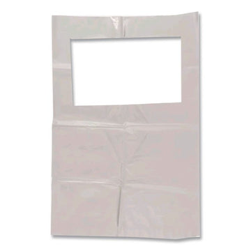 Scensibles Universal Receptable Liner Bags with 7.5" Wrap-Around Mounting Strap, 12.5" x 23", White, 500/Carton