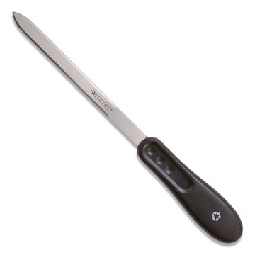 KleenEarth Recycled Letter Opener with Antimicrobial Protection, 9", Black