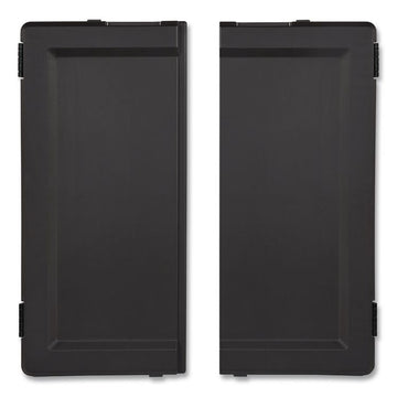 Locking Door Kit, for Rubbermaid Commercial 2202581/2202527/2202585, Resin, Black