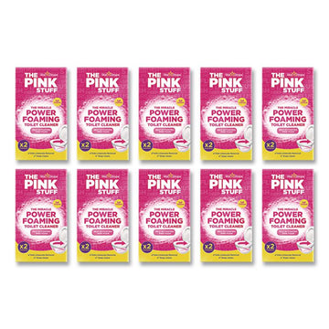 Miracle Power Foaming Toilet Cleaner, Fruity Scent, 3.5 oz Packet, 2 Packets/Box, 10 Boxes/Carton