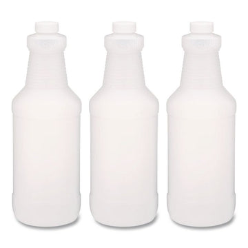 Spray Bottles, 24 oz, Clear, 3/Pack