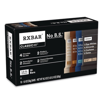 Adult Bars Variety Pack, 1.8oz Bar, (4) Chocolate Sea Salt, (2) Blueberry, (2) Coconut Chocolate, (2) Peanut Butter Chocolate