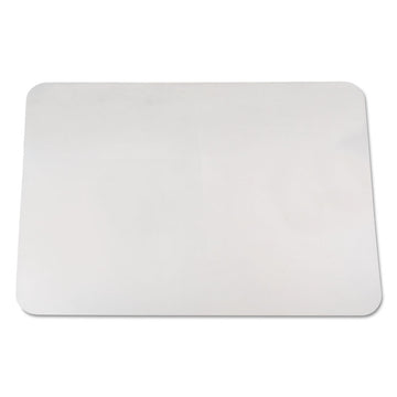 KrystalView Desk Pad with Antimicrobial Protection, Glossy Finish, 24" x 19", Clear