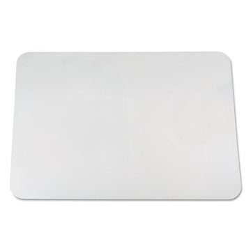 KrystalView Desk Pad with Antimicrobial Protection, Glossy Finish, 38" x 24", Clear