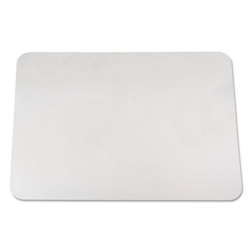 KrystalView Desk Pad with Antimicrobial Protection, Glossy Finish, 22" x 17", Clear
