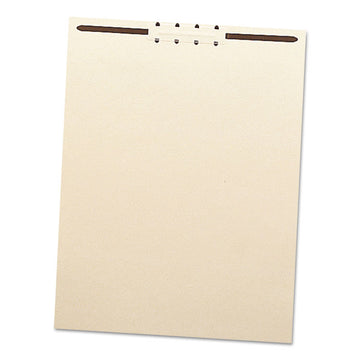 Fastener File Backs, 1 Fastener: 2" Capacity, Letter Size, Manila, 100/Box