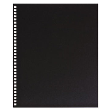 ProClick Pre-Punched Presentation Covers, Paper, Square Corners, 11 x 8.5, Black, 25/Pack