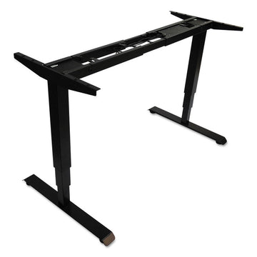 Alera AdaptivErgo Sit-Stand 3-Stage Electric Height-Adjustable Table Base w/Memory Control, 48.06 x 24.35 x 25 to 50.7,Black