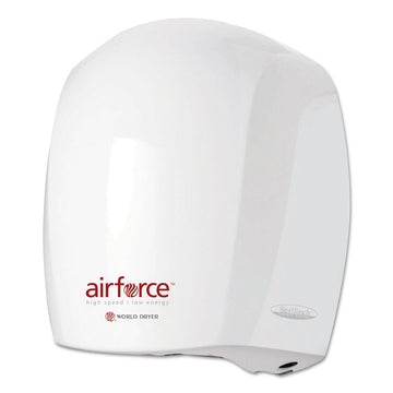 Airforce Hand Dryer, 110 V to 120 V, 10.75 x 9 x 6.5, White